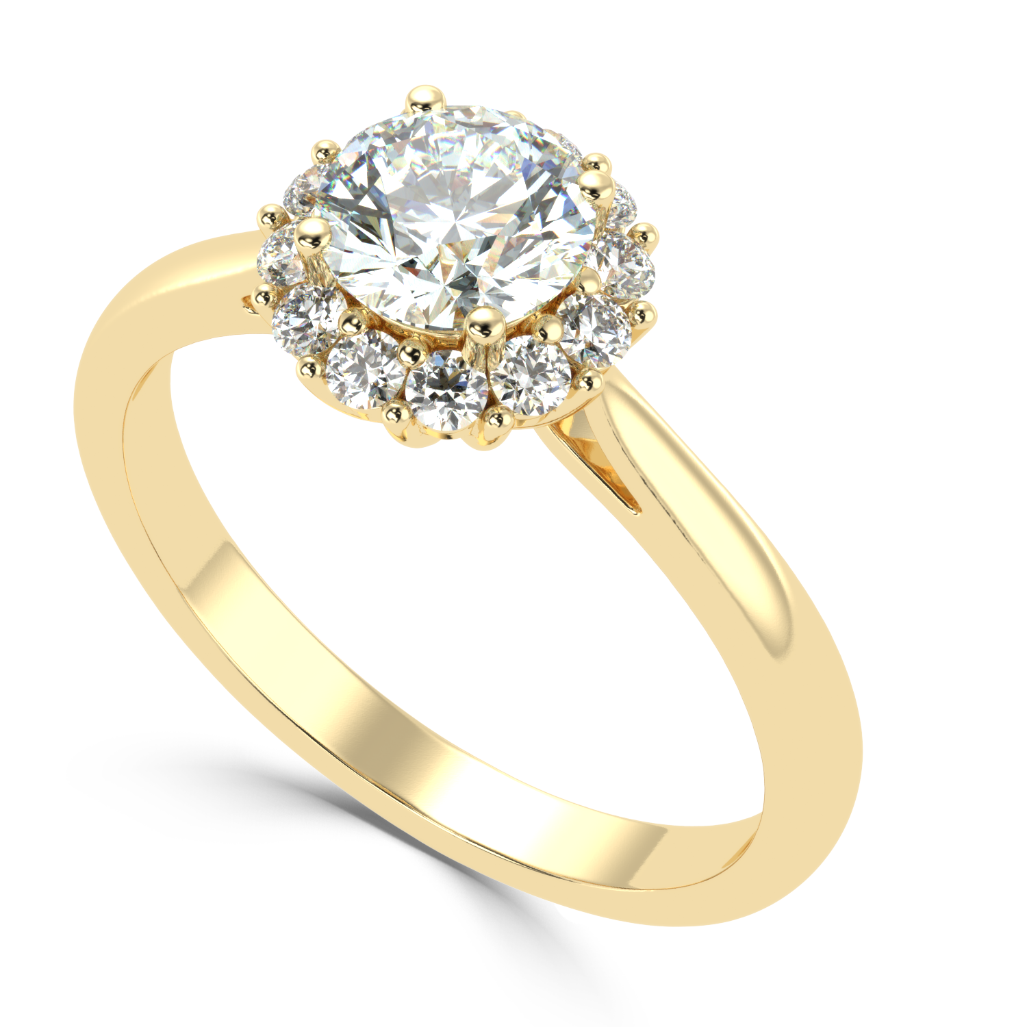 1.4 Carat I Color VS1 Clarity Diamond Studded Natural Diamond Ring.